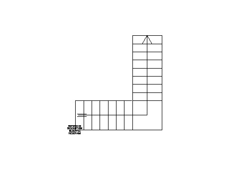 Left L-shaped stairs