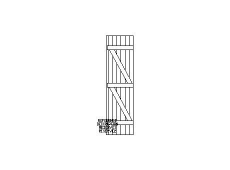 Shutter, right panel 0.65x2.38