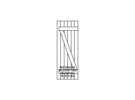 Shutter, right panel 0.60x1.68