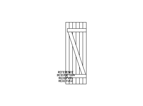 Shutter, right panel 0.60x1.78