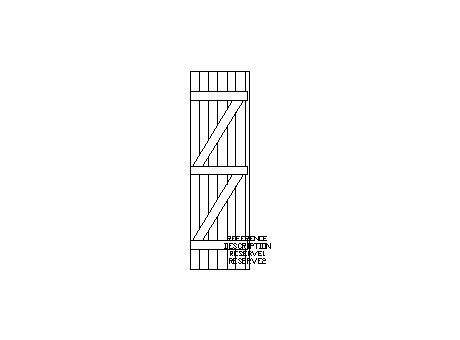 Shutter, left panel 0.65x2.18