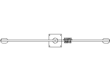 Curved street lamp 7.5m, double