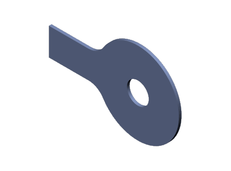 Tab washers with long tab