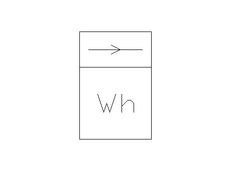 Watt-hour meter measuring energy transmitted in one way only