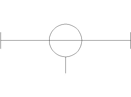 Straight section with fixed tap off