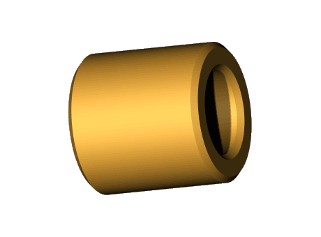 Bronze oil-retaining bush