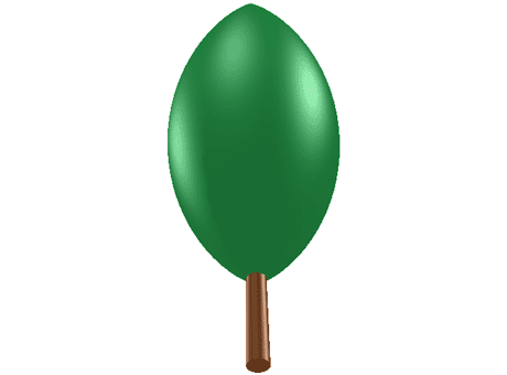 Tree, simple foliage