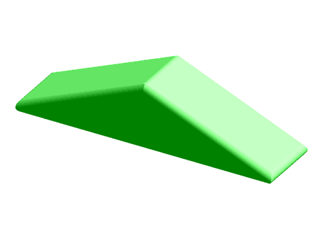 Wooden cube - Triangle 200 mm