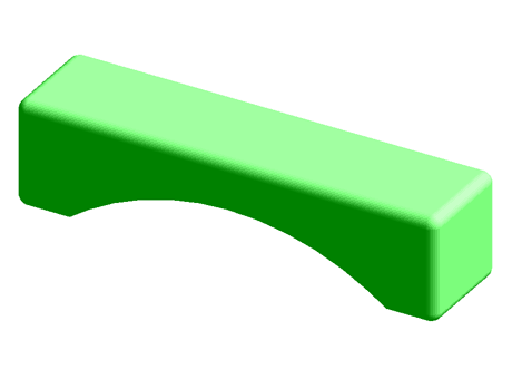 Wooden cube - Bridge arch 200 mm