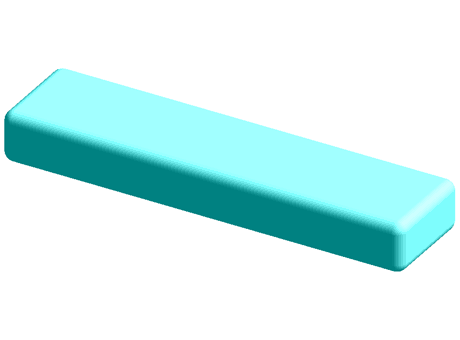 Wooden cube - Bar 200 x 25 x 50 mm