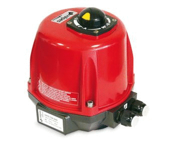 VR -Standard range - Electric actuator, aluminium housing and polyamide PA6 UL 94 V-0 or aluminium (option) cover with manual override by external shaft, for torques from 25 to 75Nm and in accordance with CE-ROHS-REACH Directives