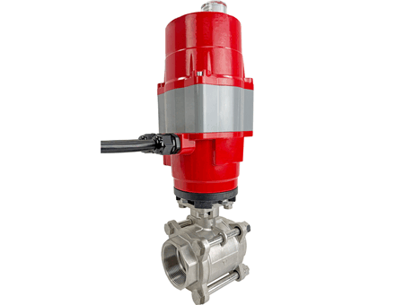 2-1/2" Surpass 3 pc SS Ball Valve, 110 VAC, Safe Return