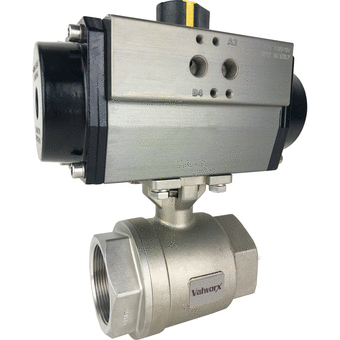 Valworx - Kostenlose CAD Modelle - Air Actuated Stainless Ball Valve ...