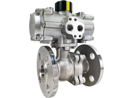 1" All Stainless 150# Flanged Ball Valve- Double Acting