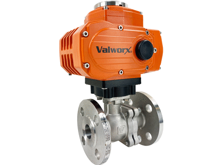 1" Explosion Proof 150# Flanged SS Ball Valve 24 VDC