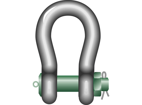 P-6036 Green Pin® Heavy Duty Bow Shackle BN (mm)