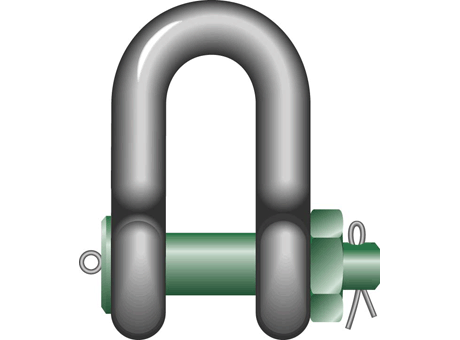 G-6038 Green Pin® Heavy Duty Dee Shackle BN (mm)