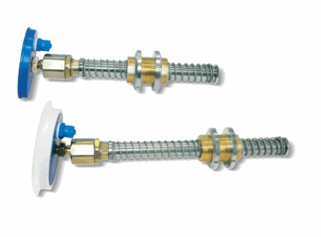 0611014 Special articulated vacuum cup holders with double springing for special flat vacuum cups