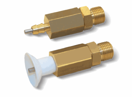 201261-1861 Mini vacuum cup holders with plunger valve, with no springing