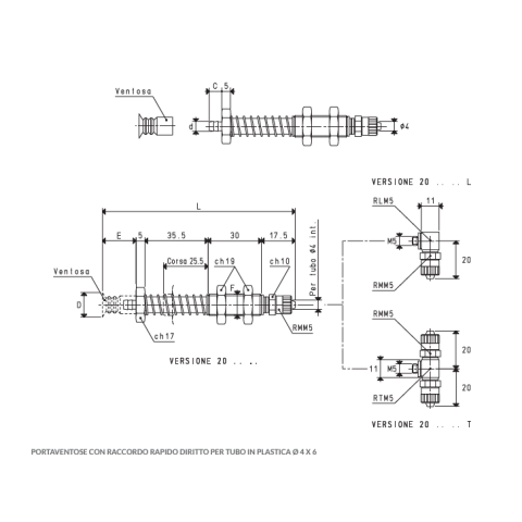 Dimensioned drawing
