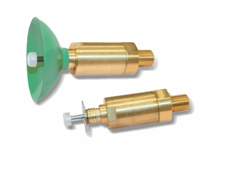 036011 Basic vacuum cup holders with plunger valve, with no springing