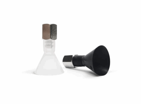 Suction cup with support