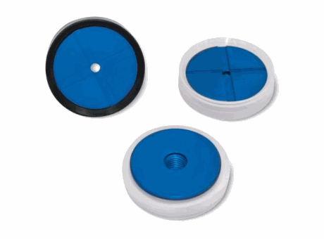 Suction cups with support
