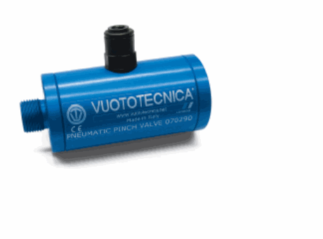 Pneumatic shut off valve G3/8" with pneumatic drive with silicone membrane