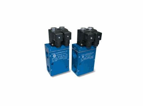 Electroválvulas de vacío de 3 vías, servopilotadas de G3/4" y G1", con dos bobinas eléctricas