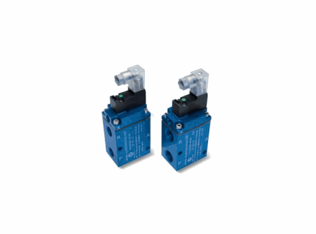 3-Wege-Vakuummagnetventile, servogesteuert G1/4" und G3/8", mit elektrischer Spule mit geringer Stromaufnahme