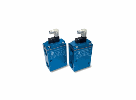 3-way servo-controlled vacuum solenoid valves G3/4" e G1” with bistable impulse pilot valve and low absorption electric coil