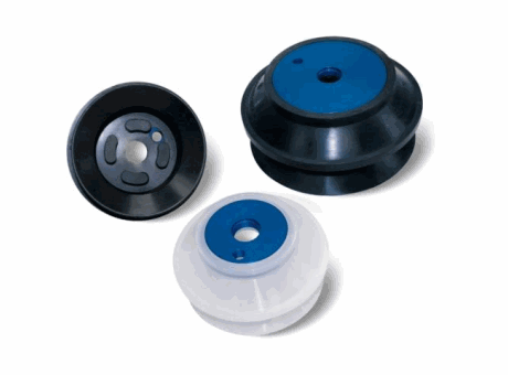 Suction cups with support