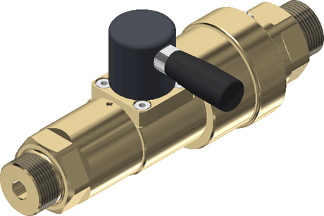 Shut-off valve TV17GO with manual actuation