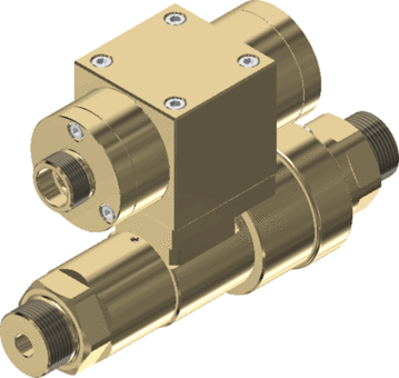 Shut-off valve TV17GOS with pneumatic actuation