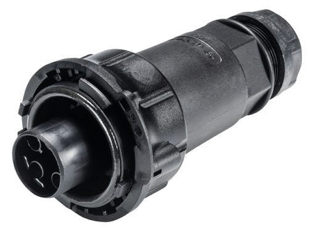 Circular connector, female, 4 pole - 97.041.4053.1