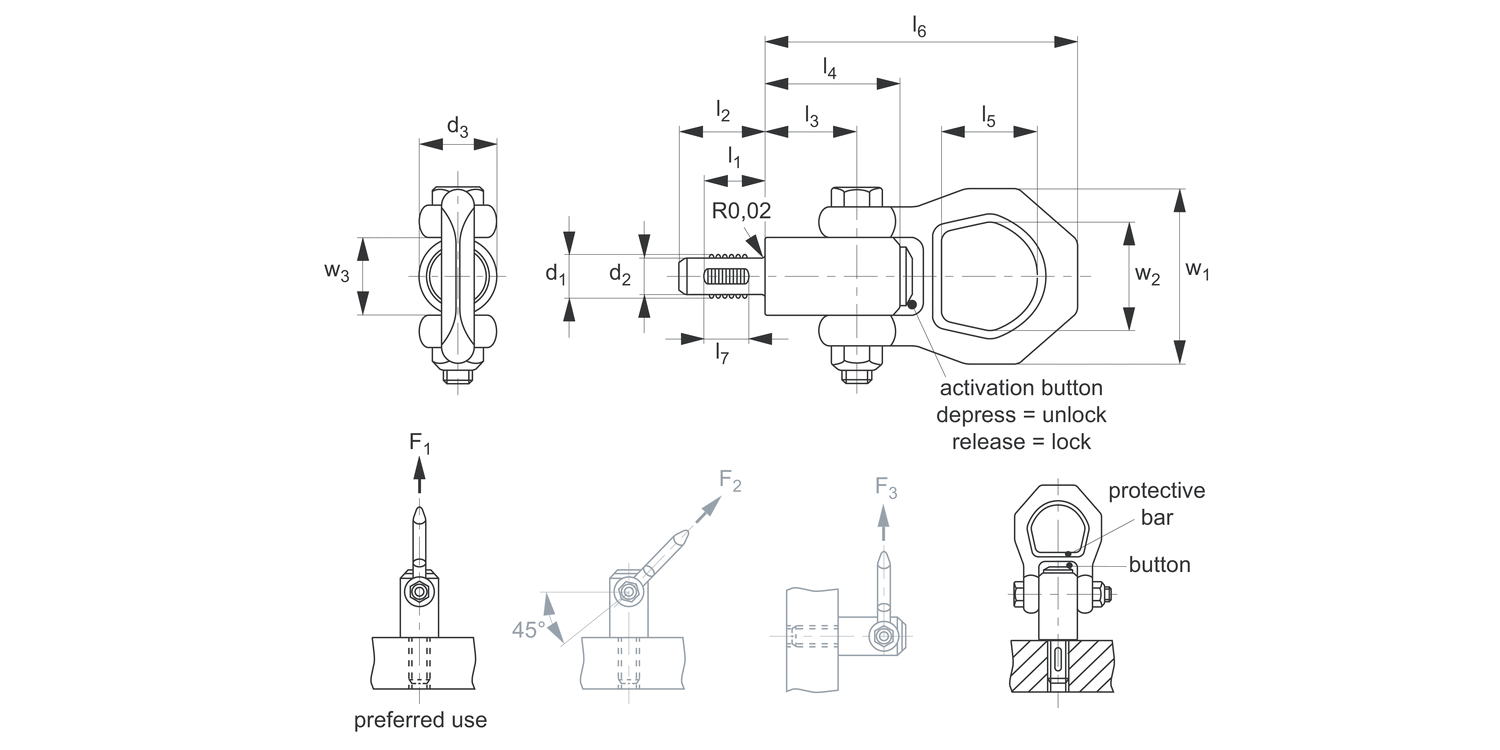 Threaded Lifting Pin Wixroyd Group Ltd - Free CAD models - 3B430 Quick Lift Pins - Threaded ...