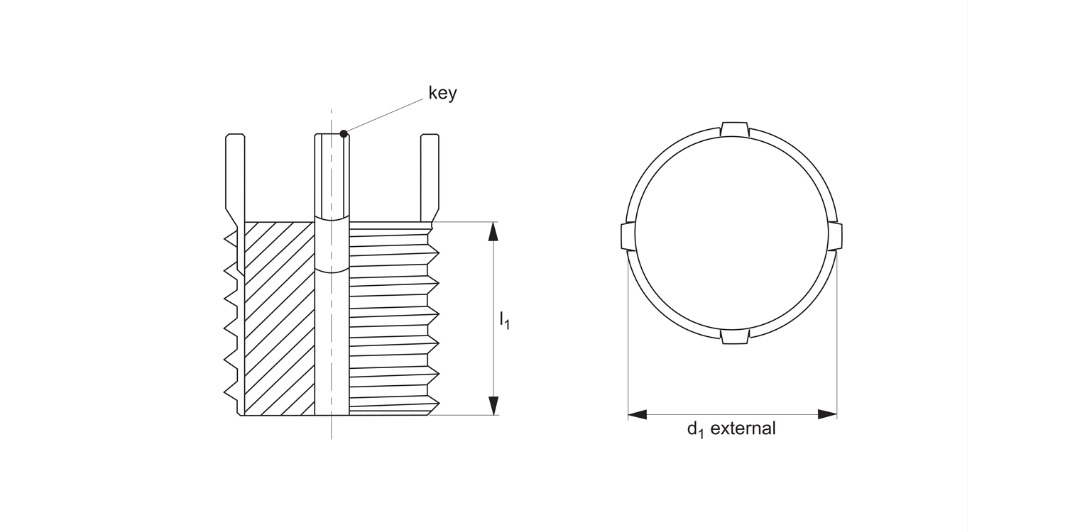 Wixroyd Group Ltd - Free CAD models - 22044 Threaded Insert - Solid ...