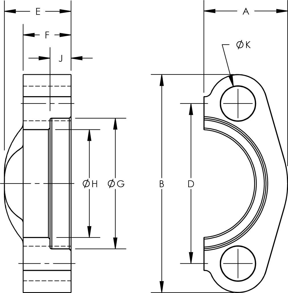 World Wide Fittings - Free CAD models - Split Flange Clamp - SAE Code ...