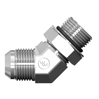 Male JIC to Male ORB Adj 45° Elb 316 SS - 6802X08X12SS