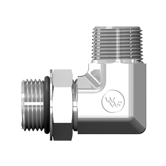 Male ORB Adj to Male Pipe 90° Elb - F3569X20X20