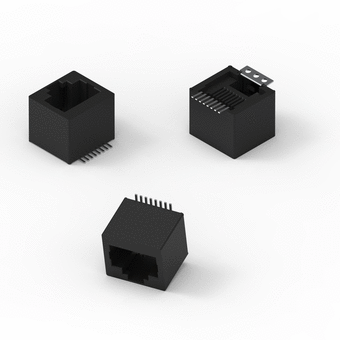 I/O Connector - Modular Jack - Vertical - Plastic