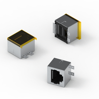 I/O Connector - Modular Jack - Vertical - Shielded