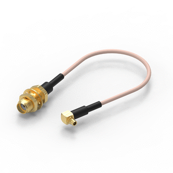 Cable assemblies - SMA Blkd Jack to MMCX Right Angle Plug