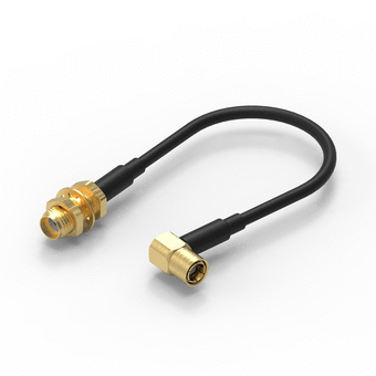 Cable assemblies - SMA Blkd Jack to SMB Right Angle Plug