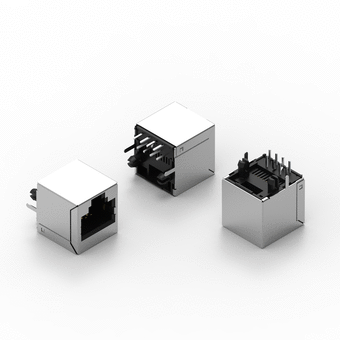 I/O Connector - Modular Jack - Vertical - Shielded