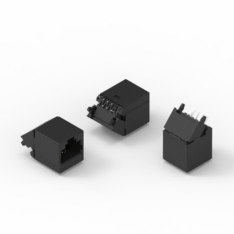 I/O Connector - Modular Jack - 47,5° - Plastic