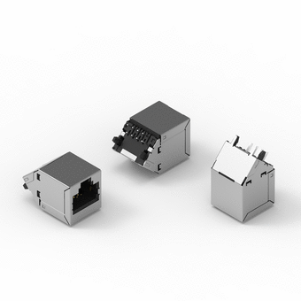 I/O Connector - Modular Jack - 47,5° - Shielded
