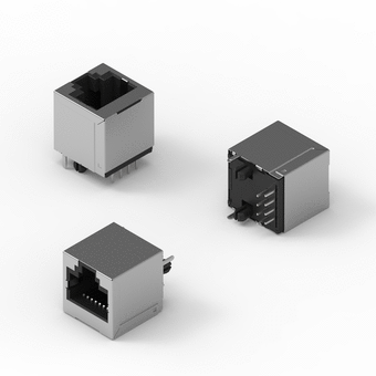 I/O Connector - Modular Jack - Vertical - Shielded
