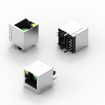 I/O Connector - Modular Jack - Vertical - Shielded