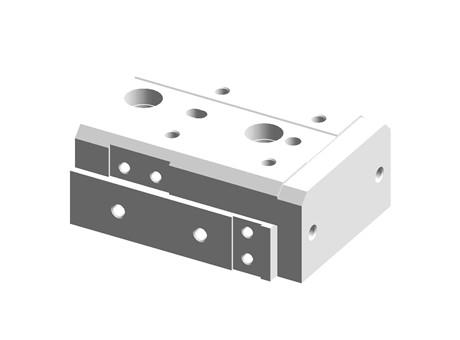 Air Slider Table(Cross Roller Guide)/Dual Rod Type MXS Series